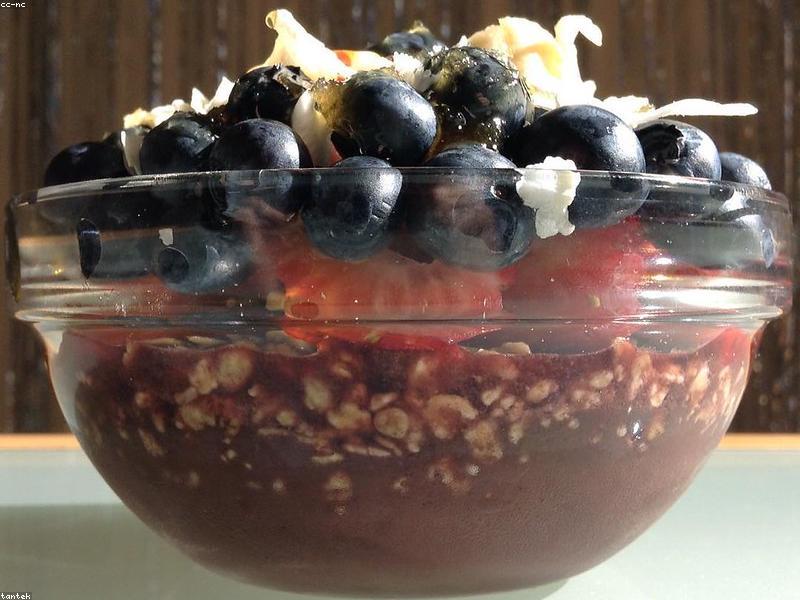 Bowl de granola rustique